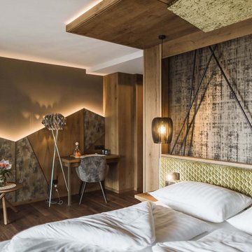 Suite accoglienti e lodge in inverno Suite accoglienti e lodge in inverno